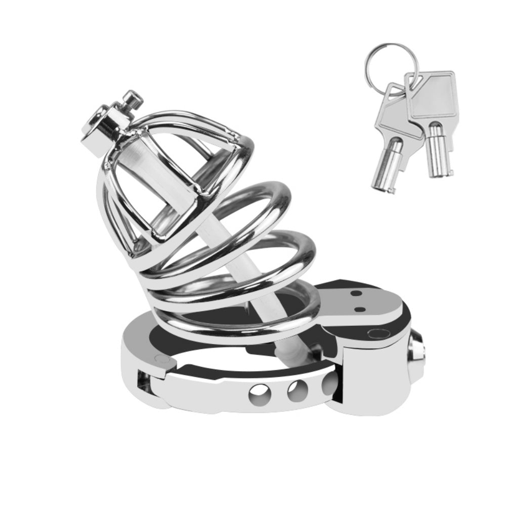 TOYBOY MANOS Steel chastity with Urethral Tube