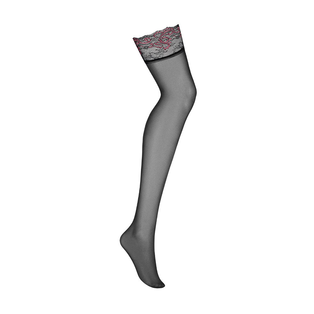 Obsessive Plus Size Musca Stockings With Delicate Lace Κύρια εικόνα προϊόντος
