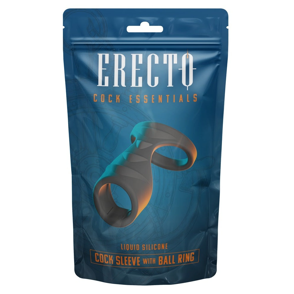 Erecto Cock Sleeve with Ball Ring Δευτερεύουσα εικόνα προϊόντος