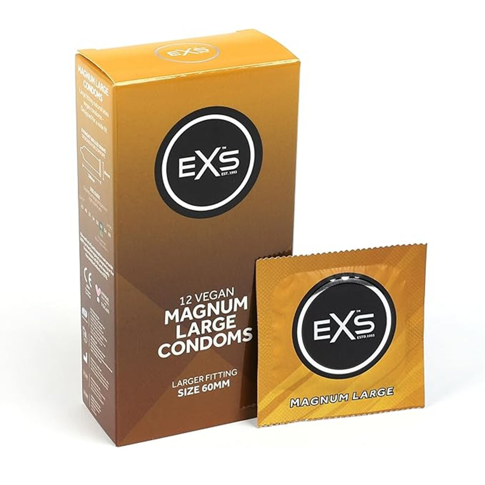 EXS Magnum Large size Condoms 60mm (12 Pack) Κύρια εικόνα προϊόντος