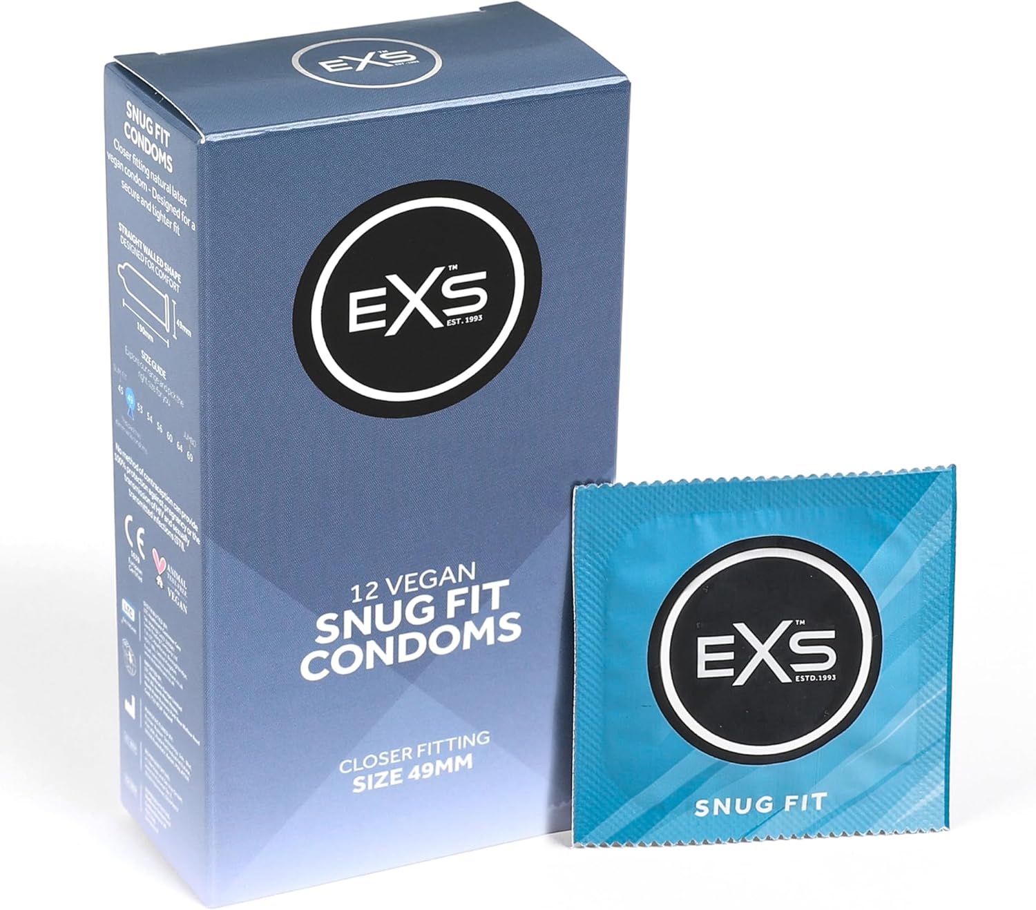 EXS Snug Fit Condoms 12 Pack Κύρια εικόνα προϊόντος