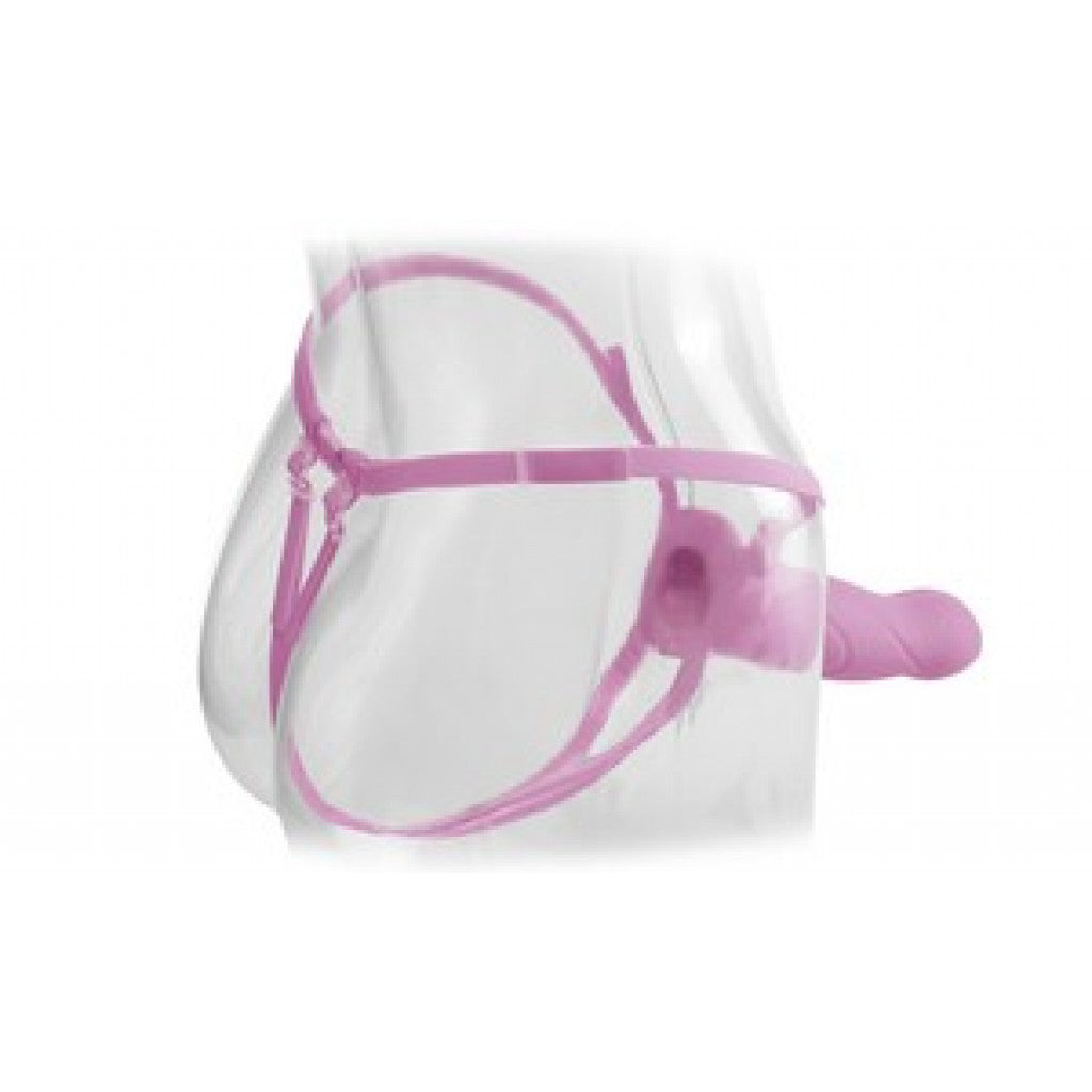 Fetish Fantasy 7” Hollow Strap-on Pink