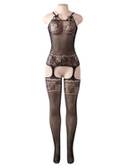 Fishnet One Piece Suspender Bodystocking