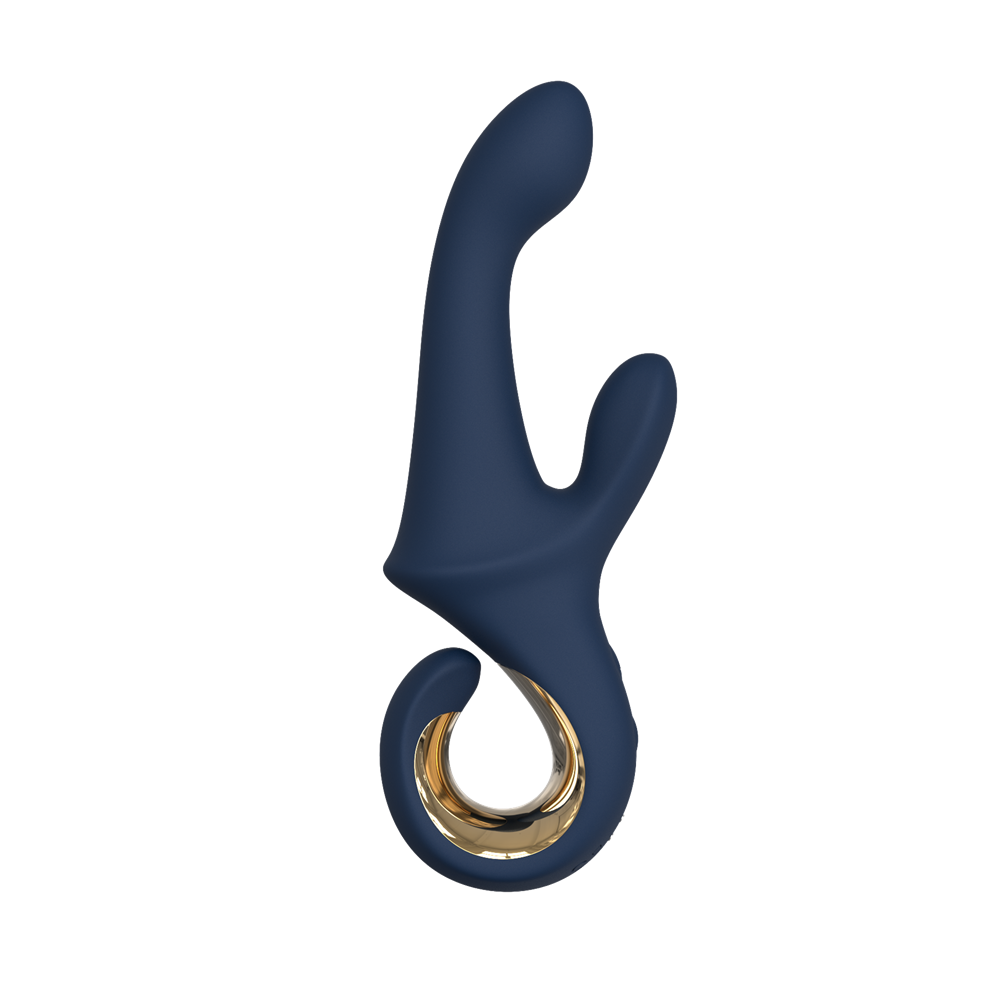 TOYBOX Gold Finger Rabbit vibrator blue - image 4