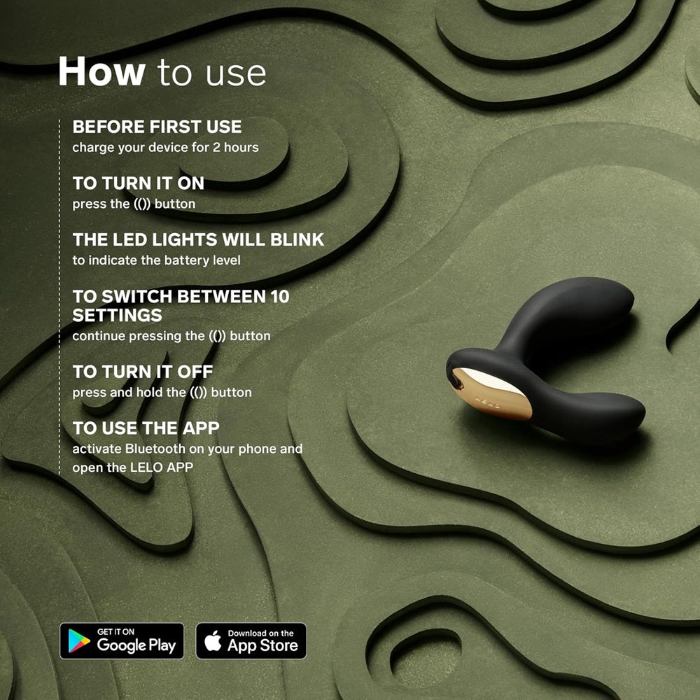 LELO HUGO 2 App-connected Prostate Massager Black