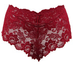 Hot Red Floral Lace Short