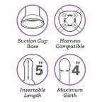 Lealso Small Black Premium Platinum Liquid Silicone Dong 6” - image 8