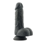 Lealso Small Black Premium Platinum Liquid Silicone Dong 6”
