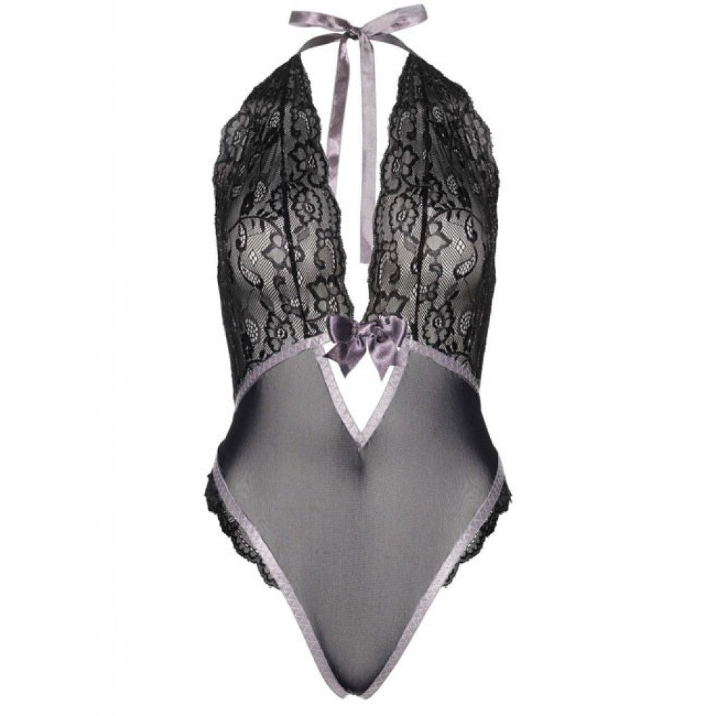 Lurex Lace Halter Teddy