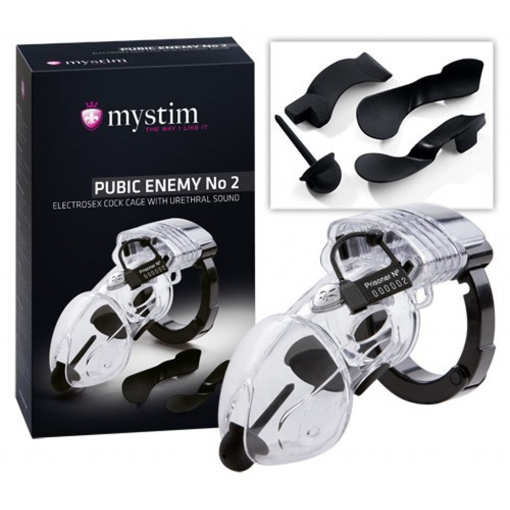 Mystim Pubic Enemy No 2 electrosex cock cage Main image