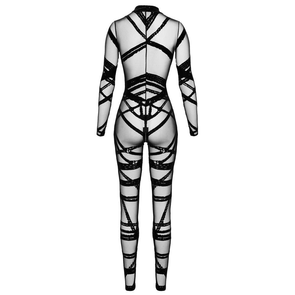 Noir Handmade Bondesque Black Catsuit - image 6