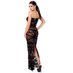 Noir Handmade Bondesque Opera Off-shoulder long dress BLACK - image 8