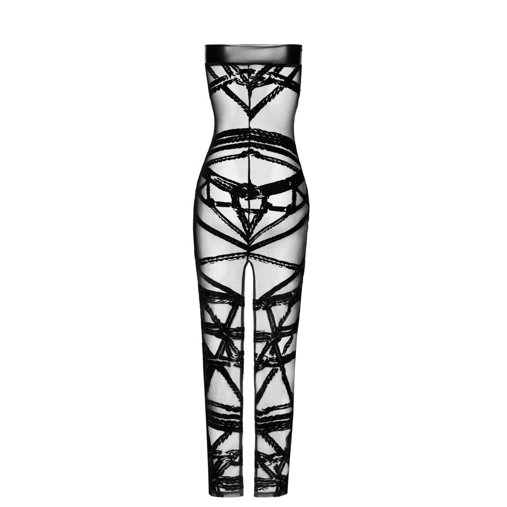 Noir Handmade Bondesque Opera Off-shoulder long dress BLACK - image 6