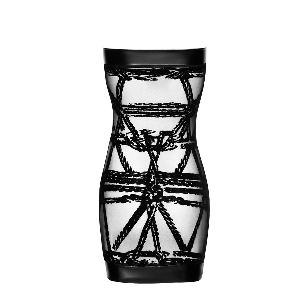 Noir Handmade Bondesque Black Off-shoulder mini dress - image 6