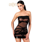 Noir Handmade Bondesque Black Off-shoulder mini dress