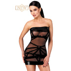 Noir Handmade Bondesque Black Off-shoulder mini dress