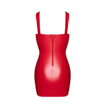 Noir Handmade Bombshell Lace-Up Mini Dress Red - image 7