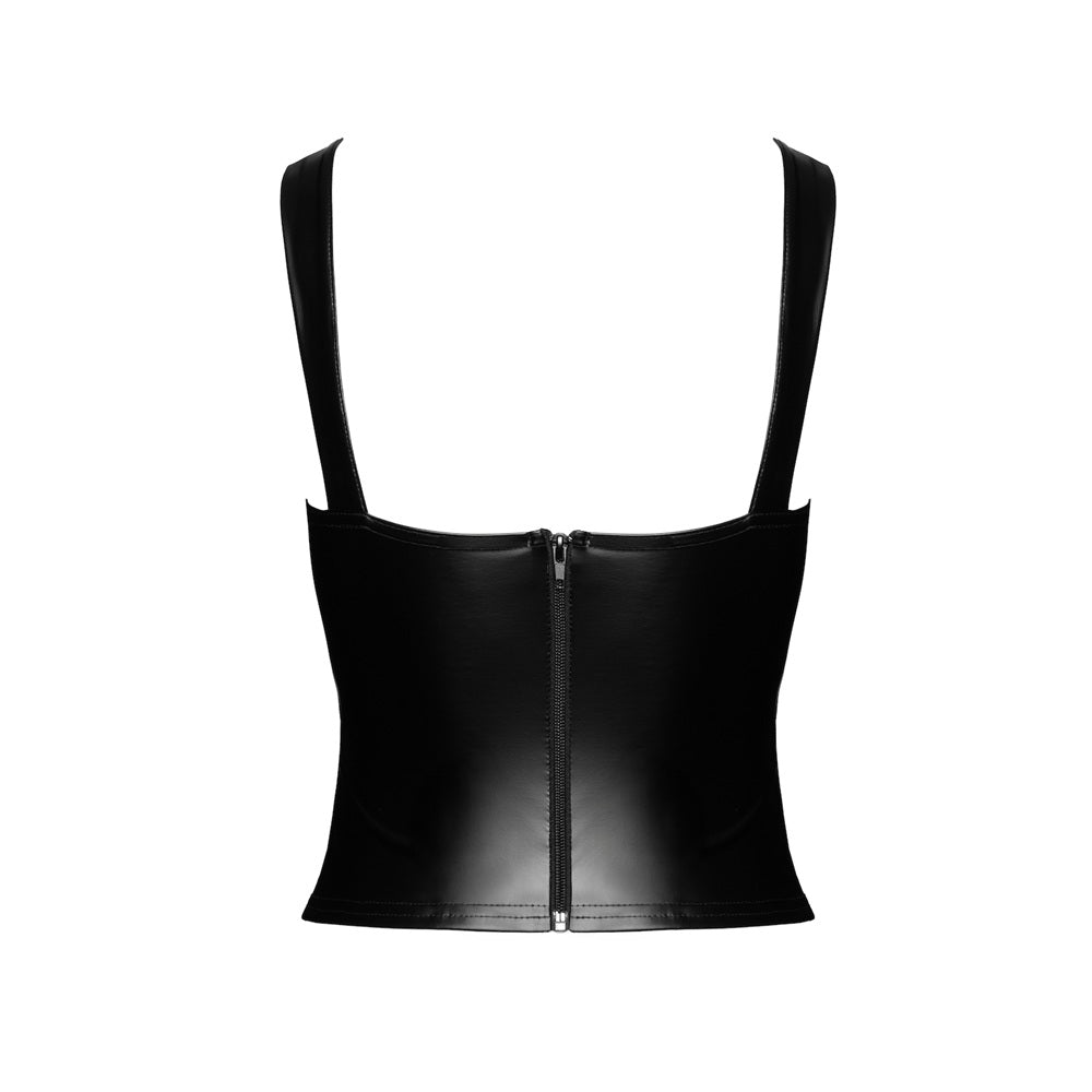 Noir Handmade Vixen Lace-Up Black Corset Top - image 7
