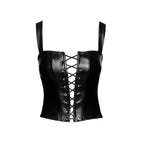 Noir Handmade Vixen Lace-Up Black Corset Top - image 6