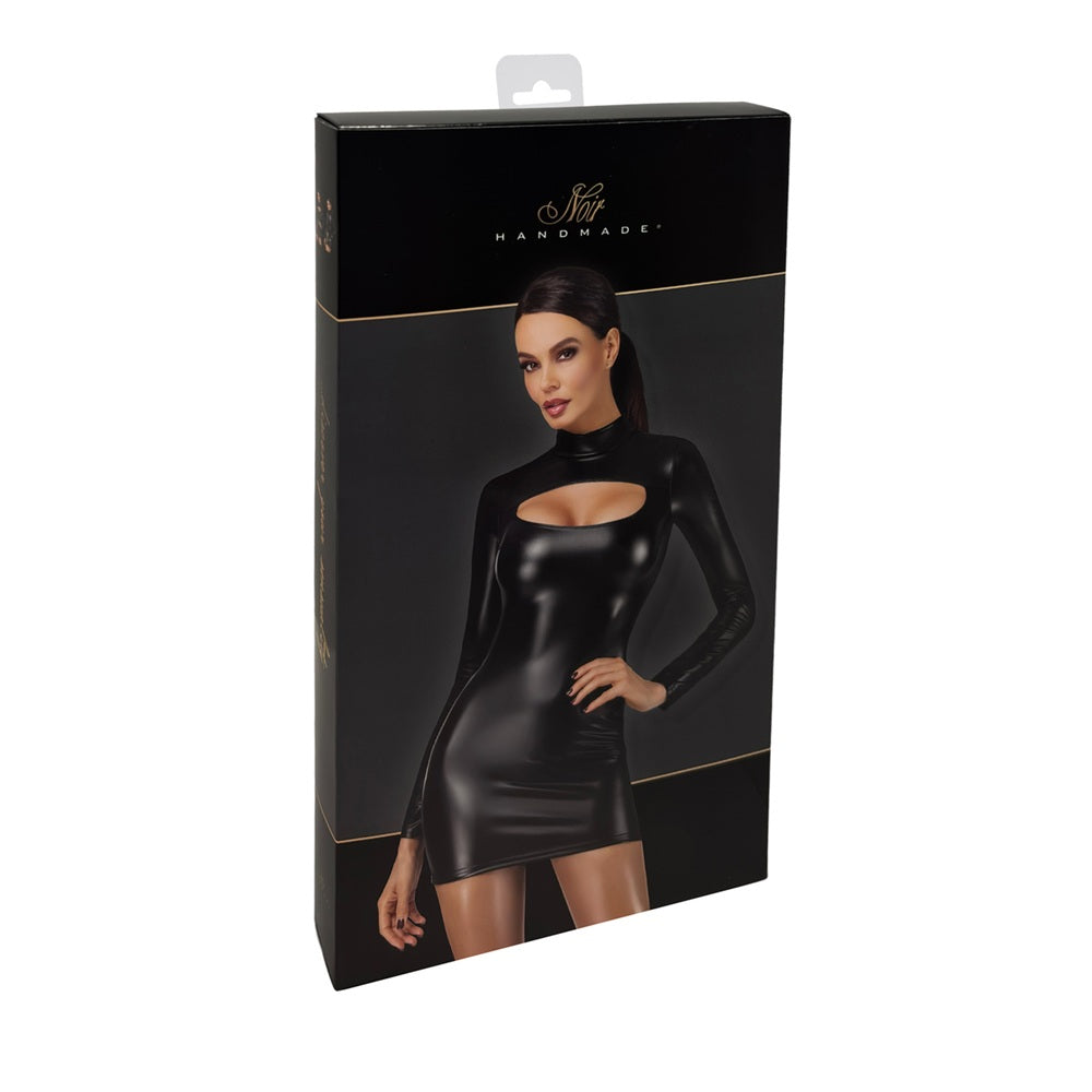 Noir Handmade Vixen Cut-Out Bodycon Black Dress - image 14