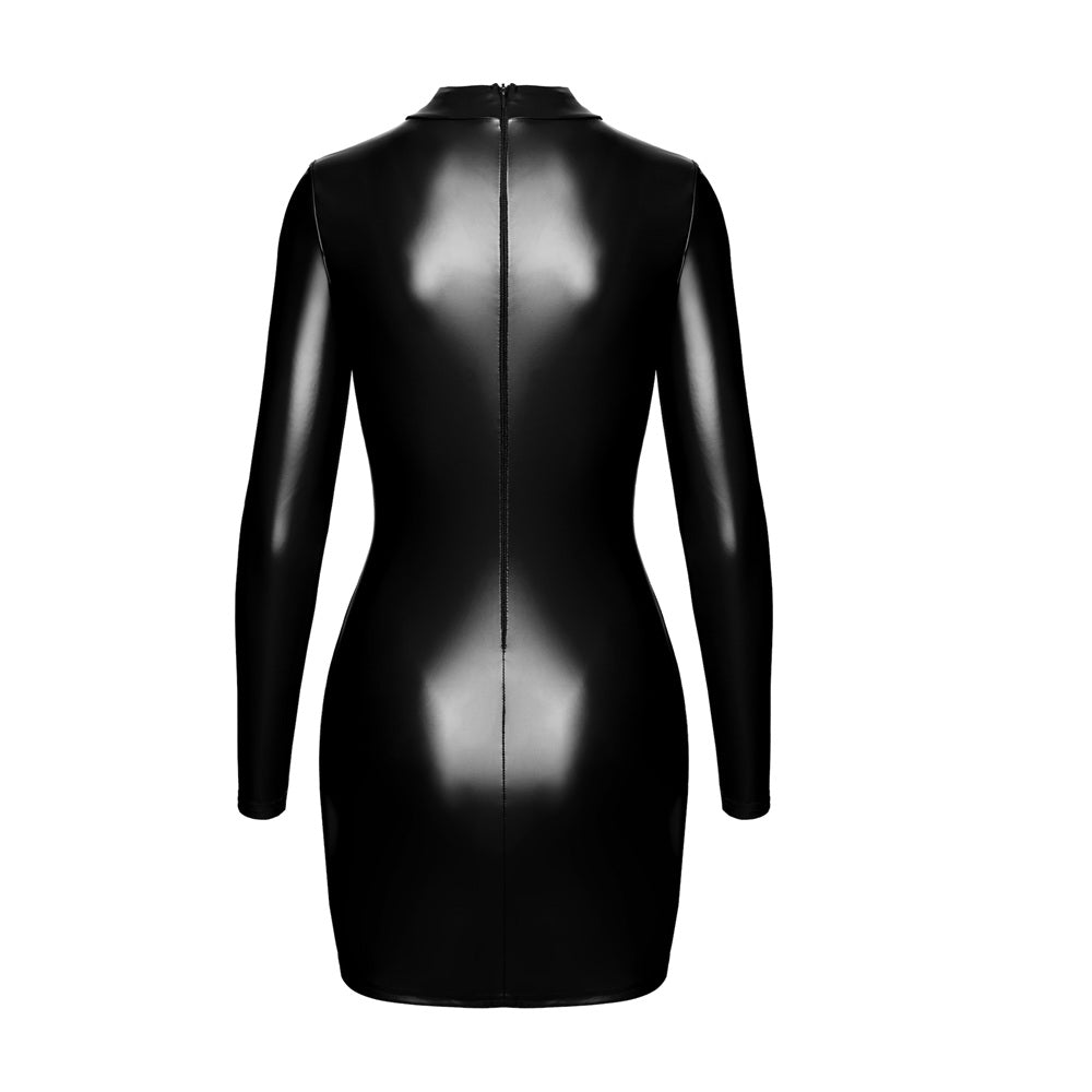Noir Handmade Vixen Cut-Out Bodycon Black Dress - image 7