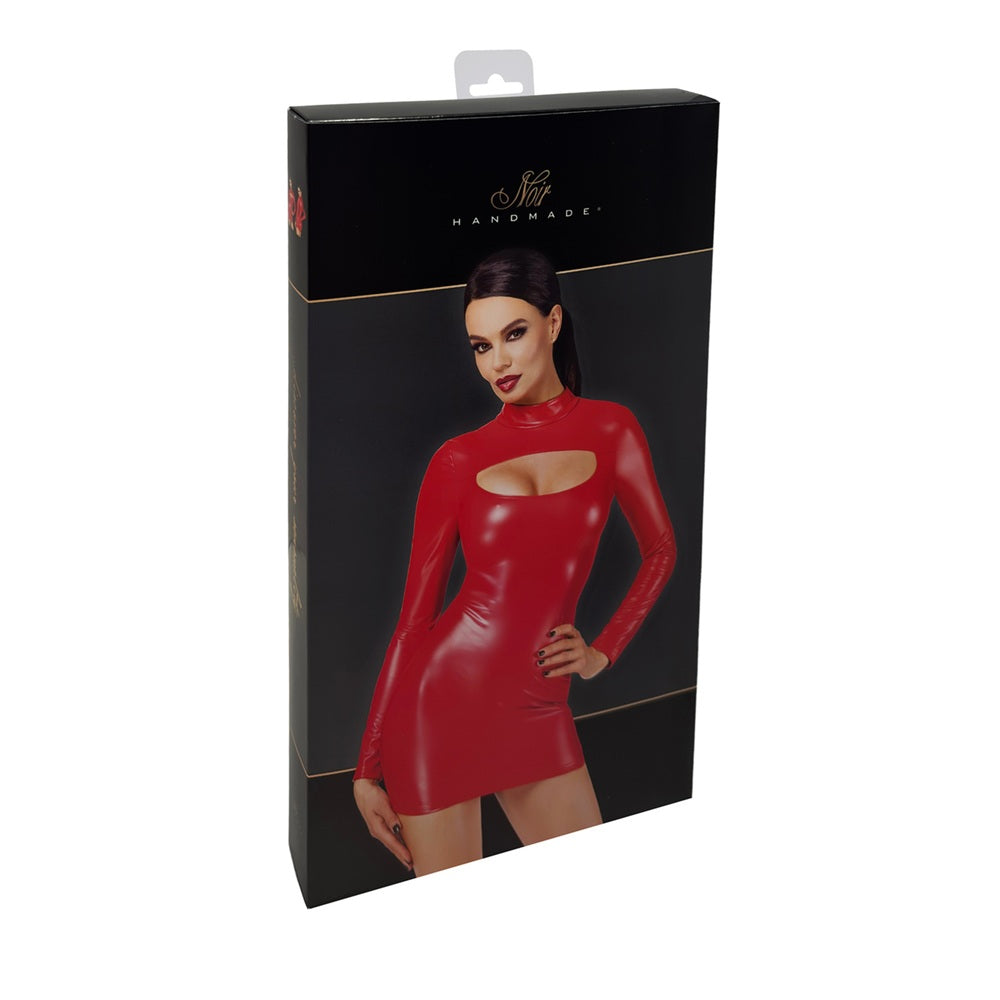 Noir Handmade Bombshell Bodycon Dress Red - image 13