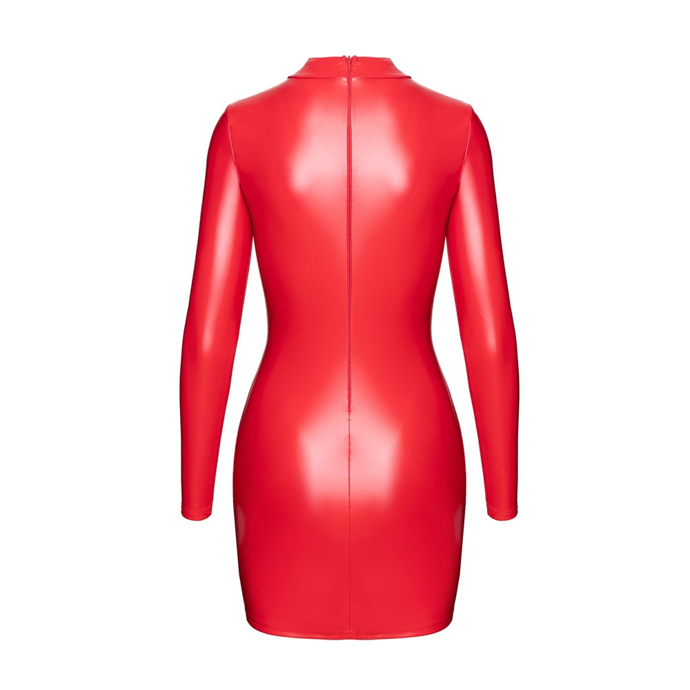 Noir Handmade Bombshell Bodycon Dress Red - image 7