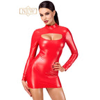 Noir Handmade Bombshell Bodycon Dress Red - image 3