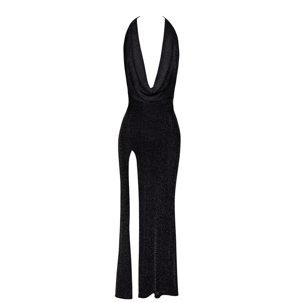 Noir Handmade Onyx Liquid Long black dress - image 6
