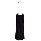 Noir Handmade Onyx Liquid Long black dress - image 7