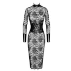 Noir Handmade Noirelle Lace Corset Midi dress BLACK - image 7
