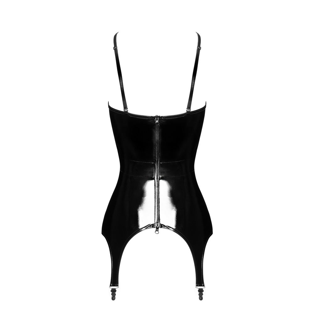 Noir Handmade Dominae Venom PVC corset-belt BLACK - image 7