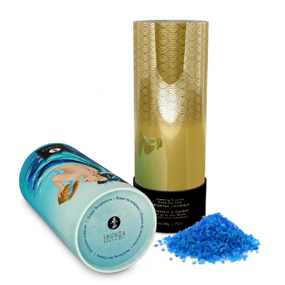 Shunga Oriental Bath Crystals Aqua 500gr Δευτερεύουσα εικόνα προϊόντος
