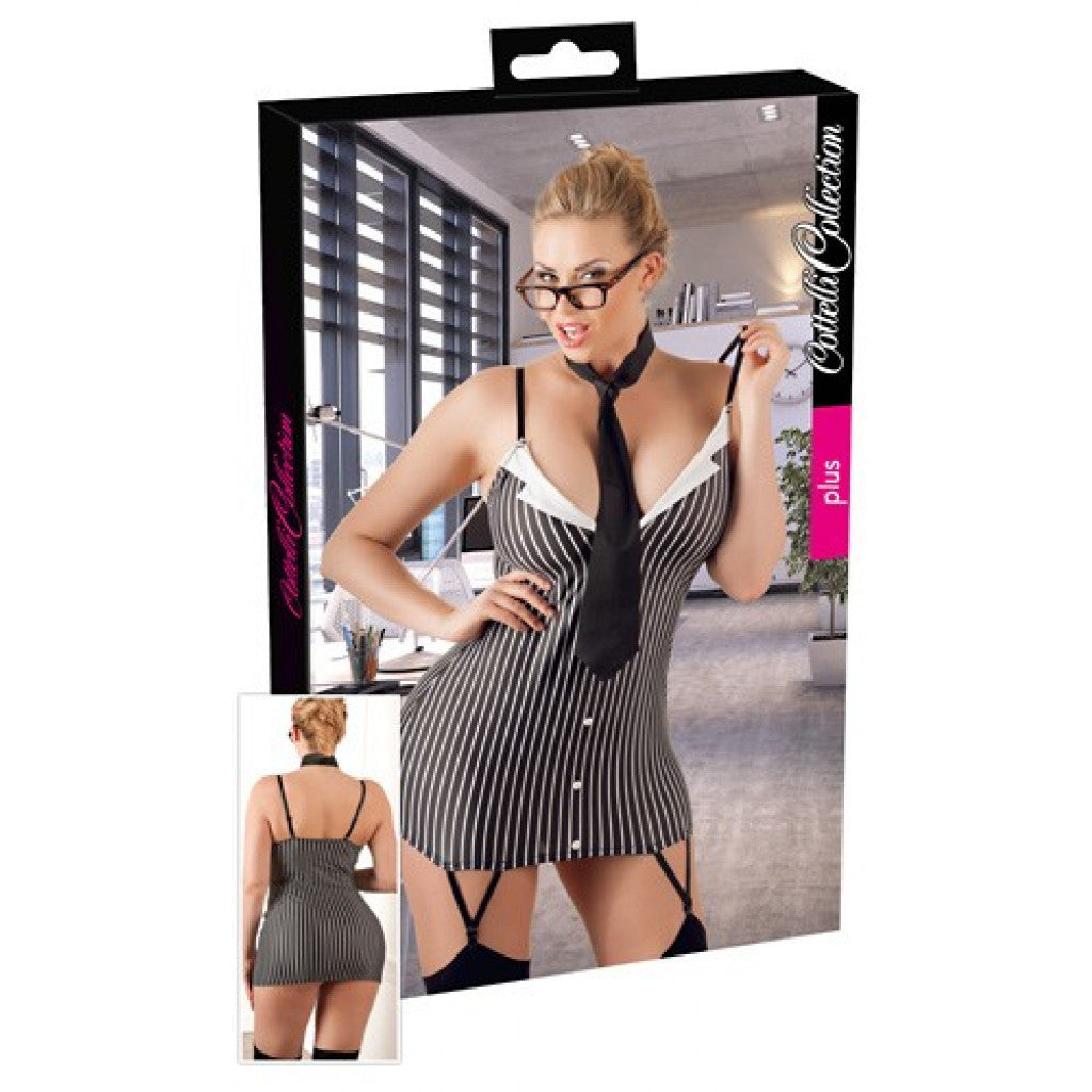 Plus Size Flirty Secretary Mini Dress - image 3