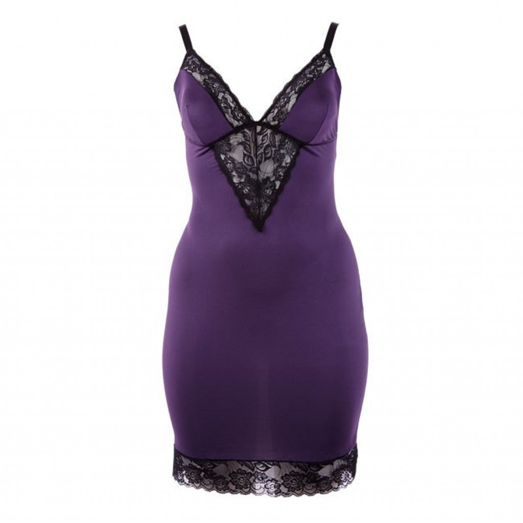 Plus Size Purple Chemise Κύρια εικόνα προϊόντος