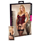 Plus Size Red Basque with Lace