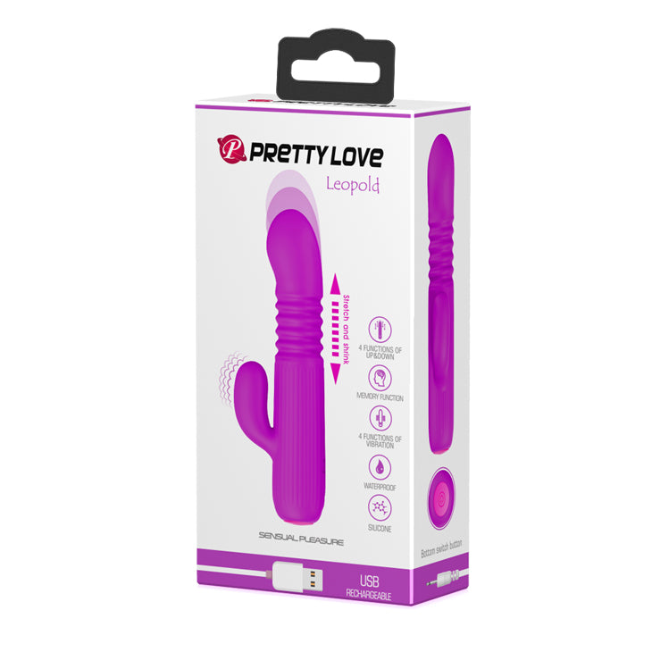 Pretty Love Leopold Mini Thruster Bunny Vibrator - image 4