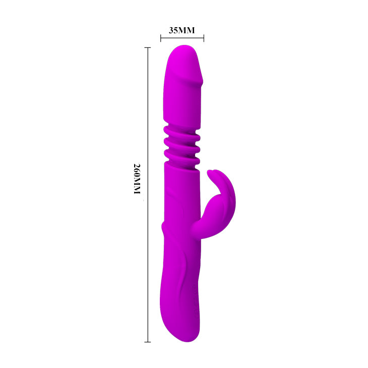 Pretty Love Ward thrusting Rabbit Rotating Clitoral G-spot female vibrator - image 5