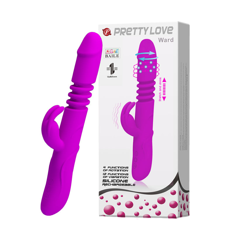 Pretty Love Ward thrusting Rabbit Rotating Clitoral G-spot female vibrator