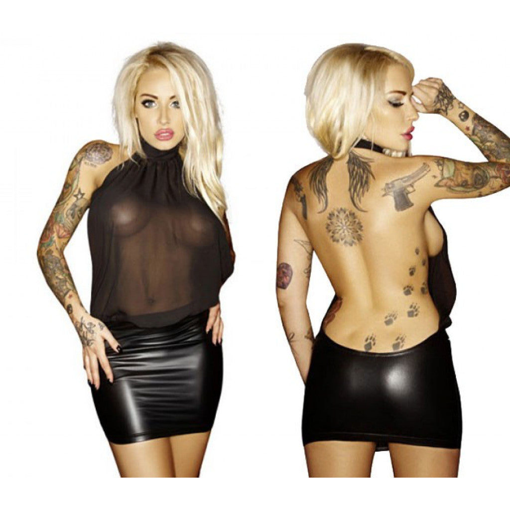 Provocative Halterneck Mini Dress