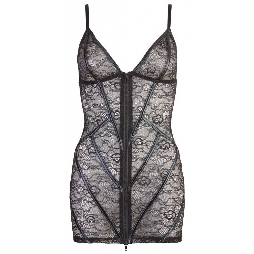 Provocative Lace Dress with Zip - image 2