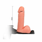 Realistic Cock with Balls female strap-on 17cm - image 9