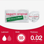 Sagami 0.02 Ultra thin latex-free Polyurethane condoms 12 pack