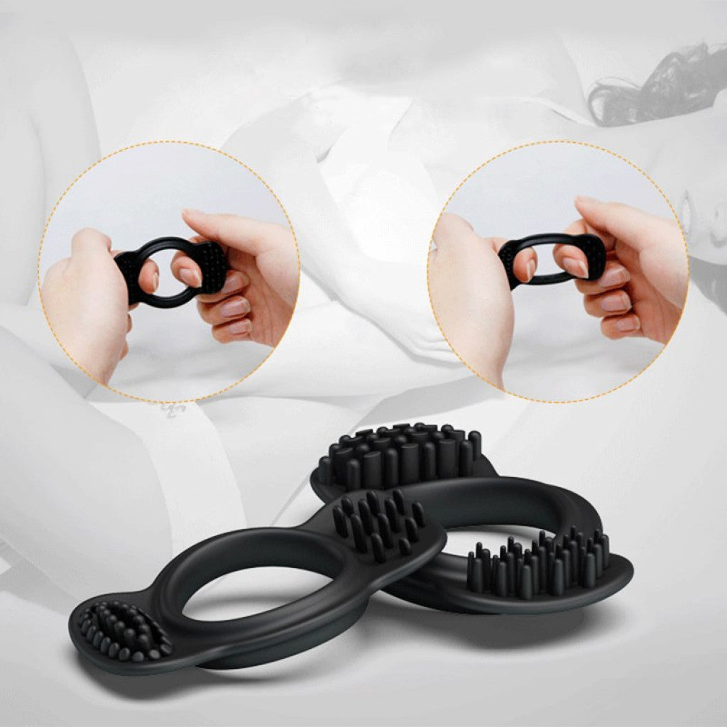 Set of two Flexible silicone stretchy cock rings - image 5