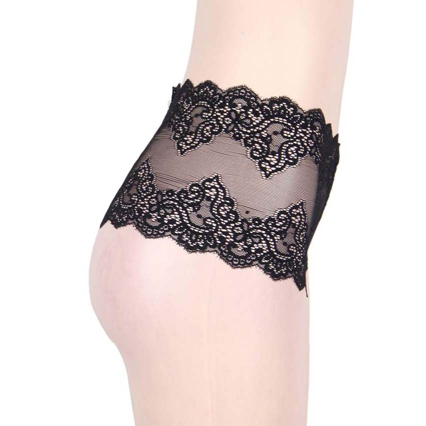 Sexy High Waist Retro Panty Black - image 3