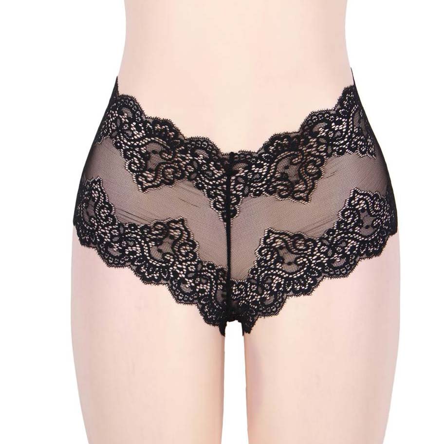 Sexy High Waist Retro Panty Black - image 2