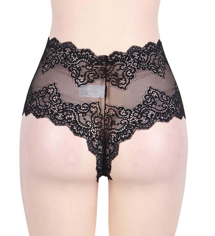 Sexy High Waist Retro Panty Black - image 4