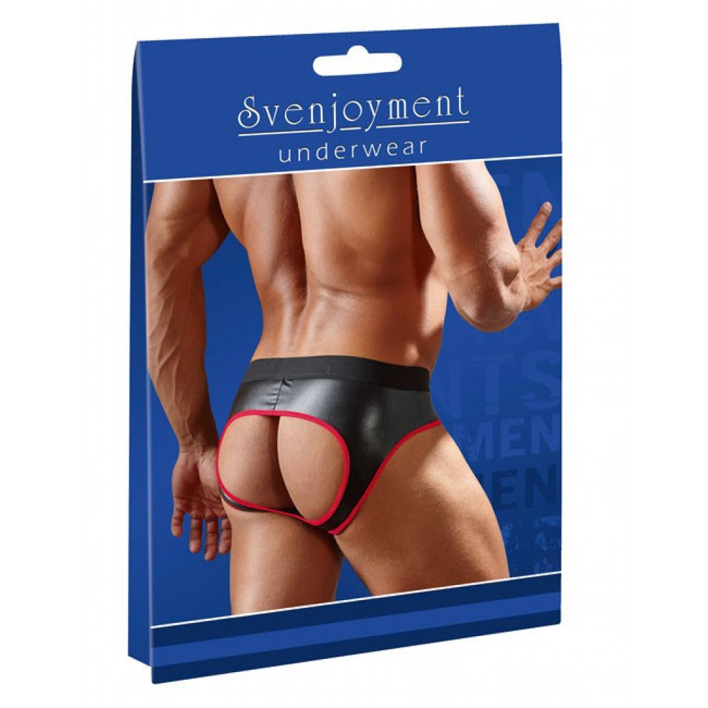 Shiny Matt Jock with Red Hem Secondary image
