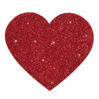 Sparkling Red Heart Nipple Stickers