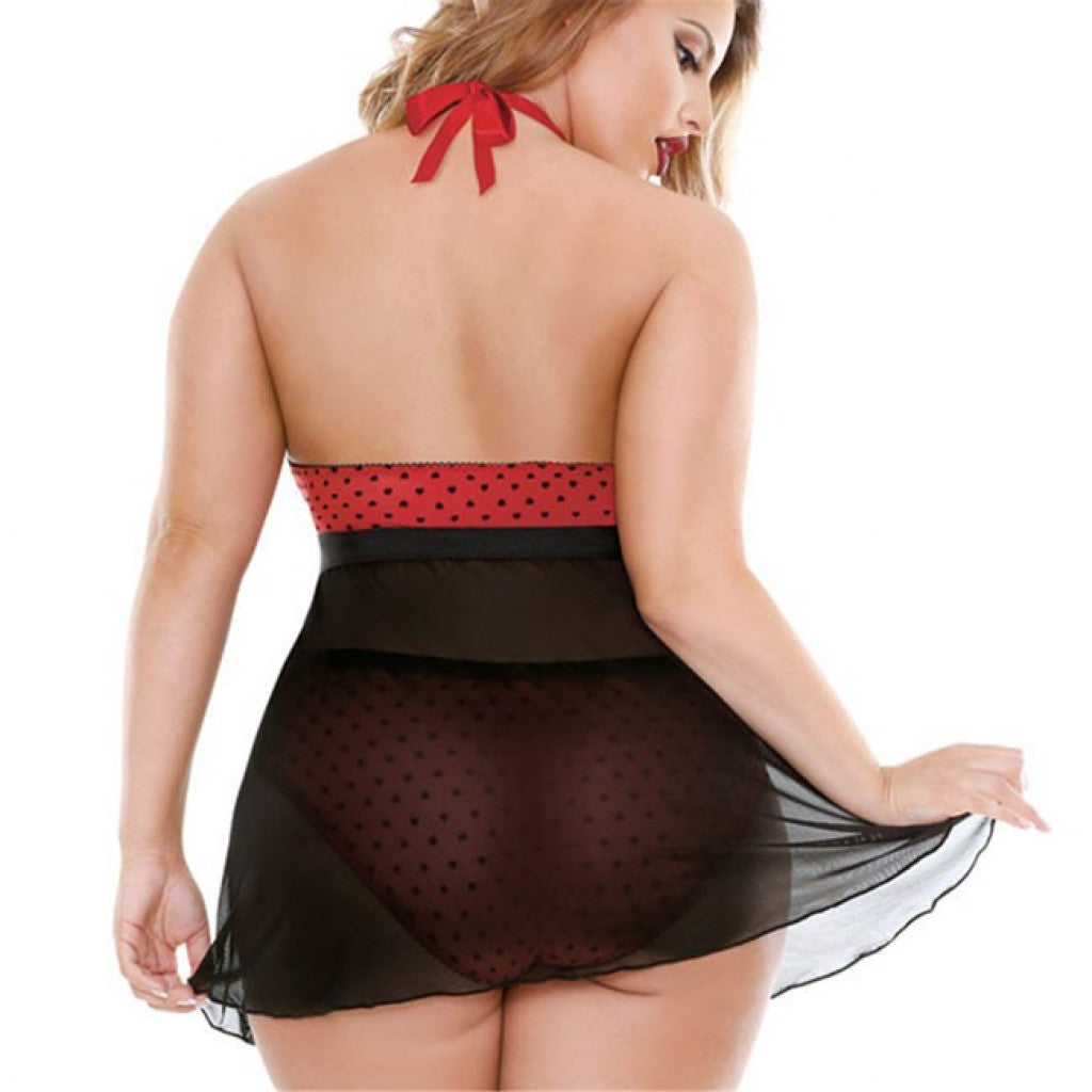 Sweet Valentina Babydoll with Panty Δευτερεύουσα εικόνα προϊόντος